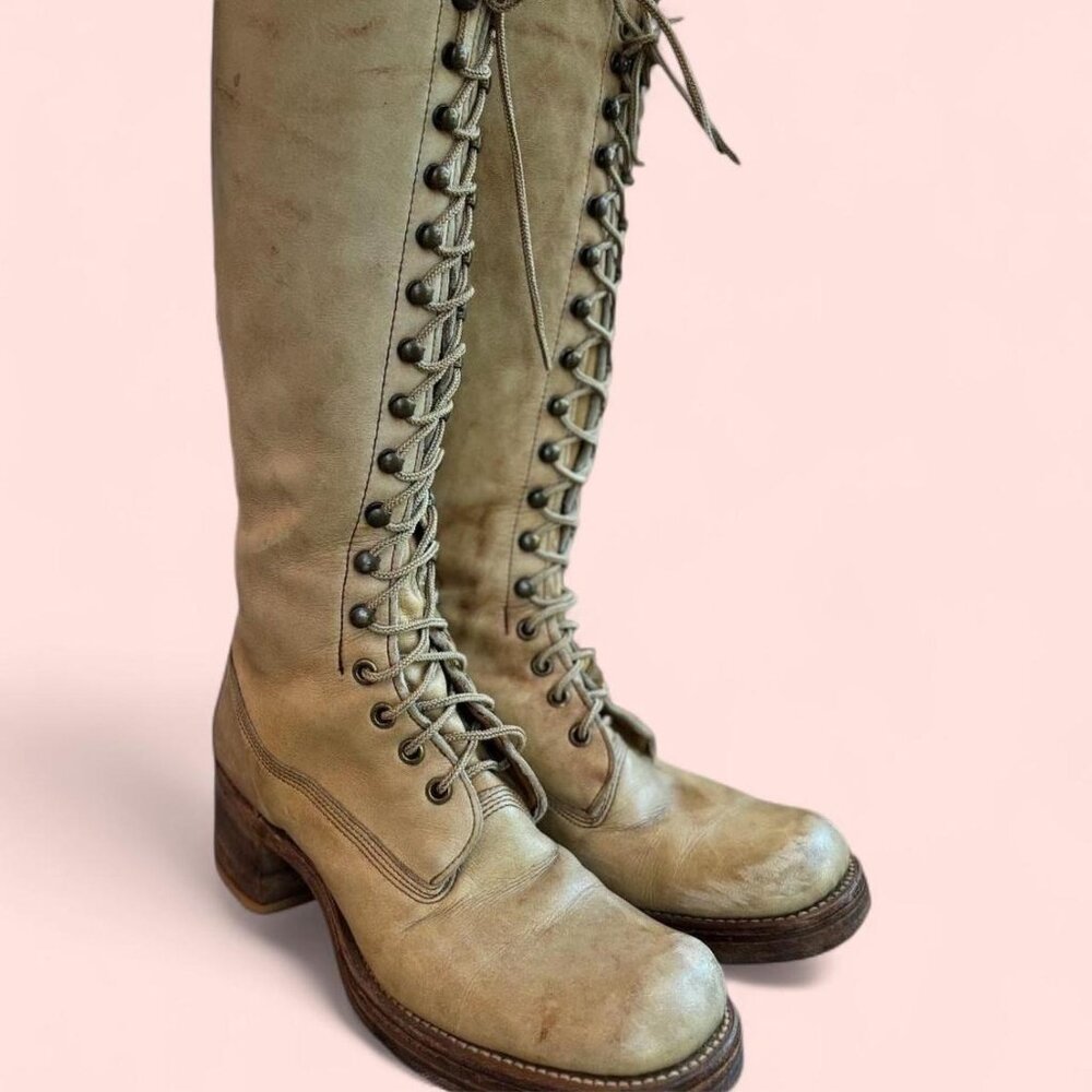 Frye Black Label Banana Tan Boots